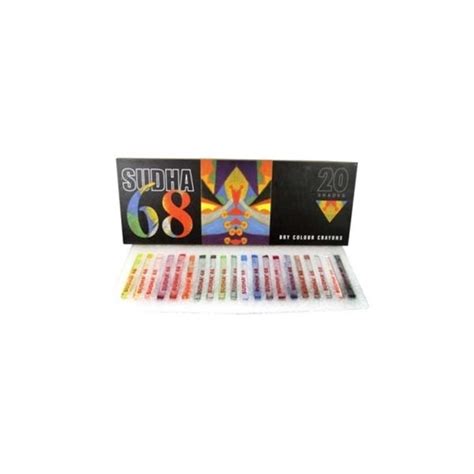 htconline.in| Sudha 68 Dry Color Crayons 20 Shades - htconline.in