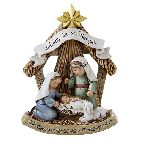 Away in a Manger Christmas Nativity Scene Figure, 5 Inch : Amazon.in ...