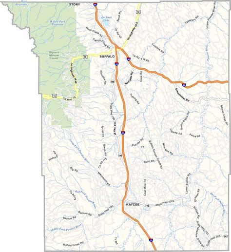Converse County Map, Wyoming - US County Maps