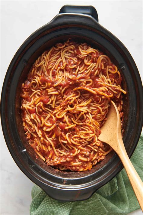 Easy Crock Pot Spaghetti | All Things Mamma