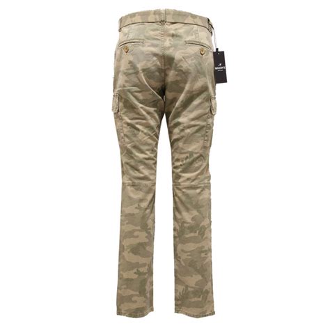 9999J pantalone donna MASON'S green camouflage jeans woman
