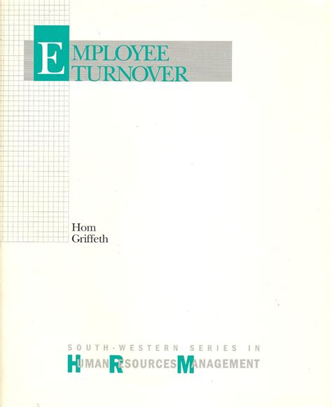 Buy Employee Turnover (Human resource management series) Book Online at ...