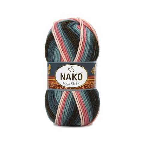 Nako Vega Stripe Yarn - Multi-Color 82418 – Magic Needles