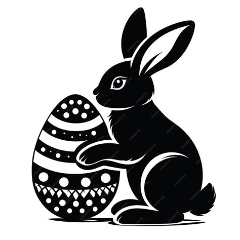 Premium Vector | Easter bunny vector silhouette