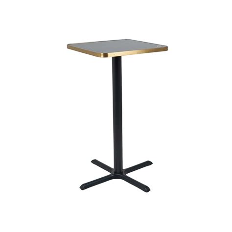 Buy Precast Plus Bar Table Base Tile Top With Gold Metal Edge Banding ...