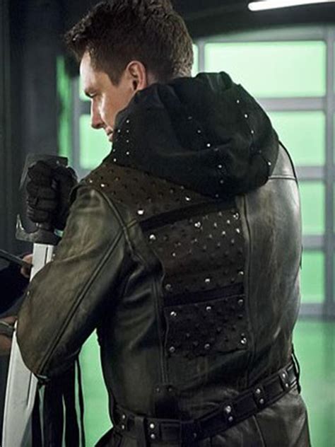 Malcolm Merlyn Arrow John Barrowman Leather Jacket – Bay Perfect