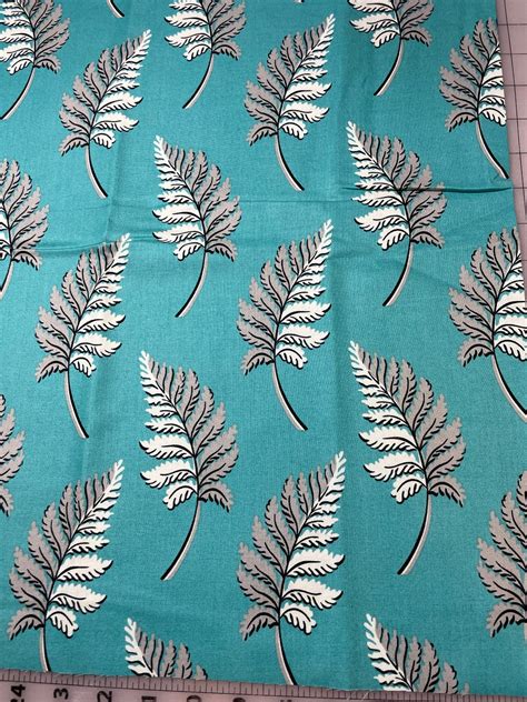 Denyse Schmidt Franklin Collection Fern Print Cotton Fabric Glen ...