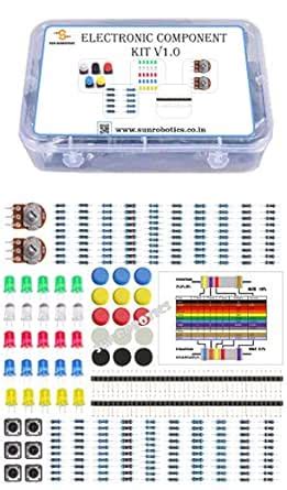 SunRobotics Electronics Component Pack with resistors, LEDs, Switch ...