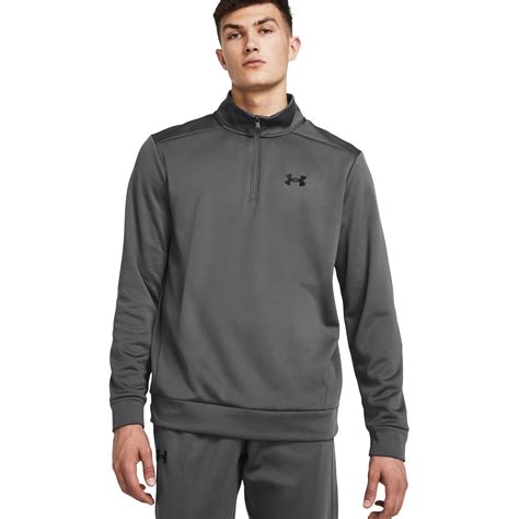Under Armour Armour Fleece® 1/4 Zip Sweatshirt Men - Castlerok/Black | BIKE24