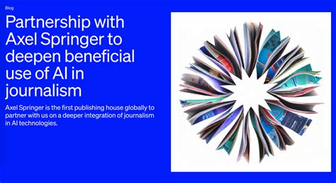 里程碑合作：OpenAI将付费使用出版巨头施普林格的新闻内容_凤凰网