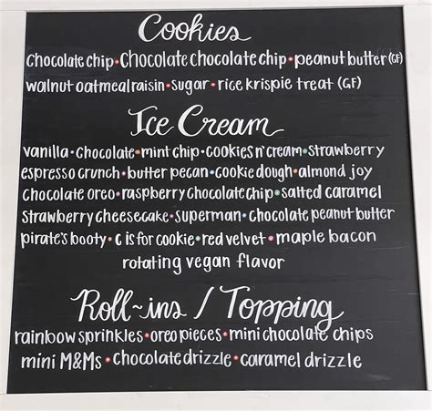 Menu — Nellie's Ice Cream