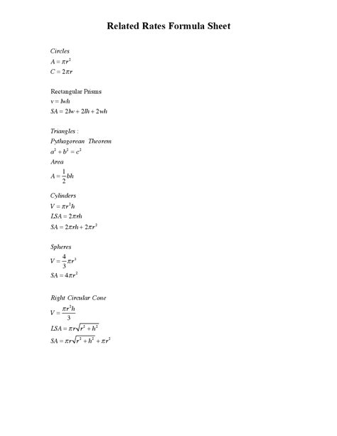 C Rate Formula
