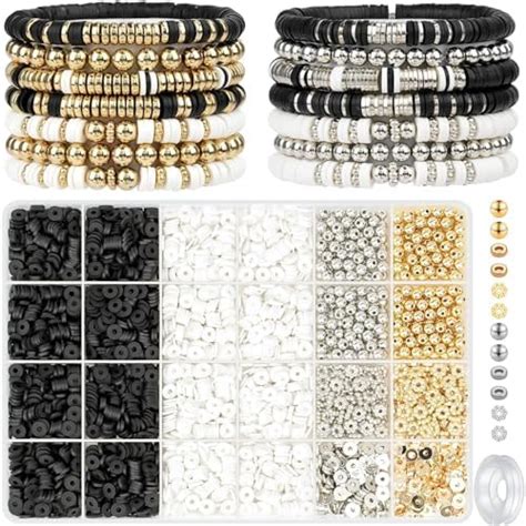 OTEVES Premium Bracelet Making Kit for Adults & Kids Beads in Black ...