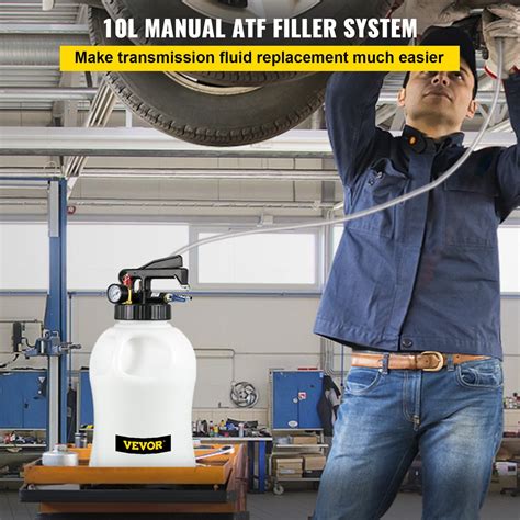 Transmission Fluid Pump 2 Way Manual ATF Refill System Dispenser, Oil and Liquid Extractor 10 ...
