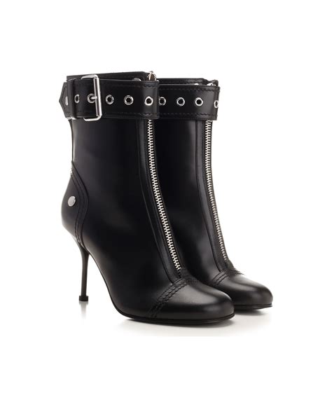 Alexander McQueen Leather Ankle Boots | italist