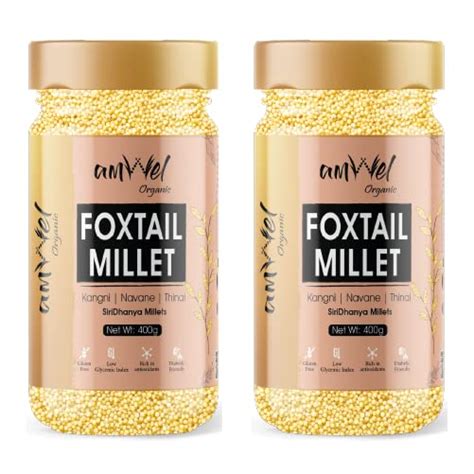 Amwel Organic Foxtail Millet | 400g x 2 pc | Siri Dhanya Millets ...