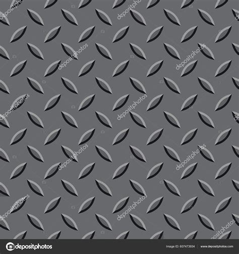 Diamond Plate Floor Metal Industrial Seamless Pattern Raised Diamonds ...