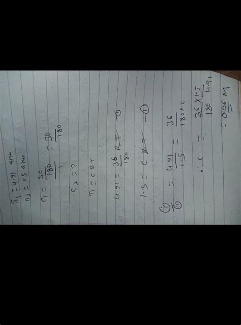 30 g of glucose dissolved in one liter of water has an osmotic pressure ...