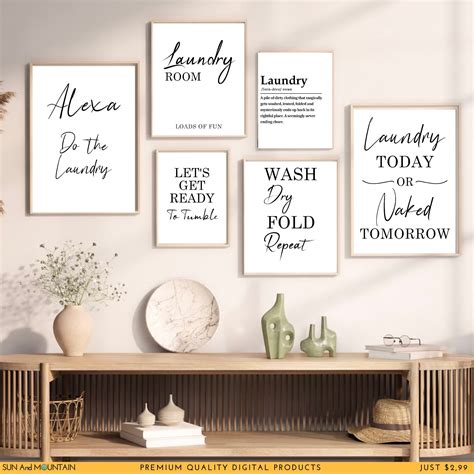 Funny Laundry Room Art Print Set of 6 (digital Download) - Etsy