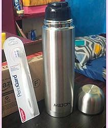 Milton Thermosteel Flip Lid Flask, 500 milliliters, Silver : Amazon.in ...