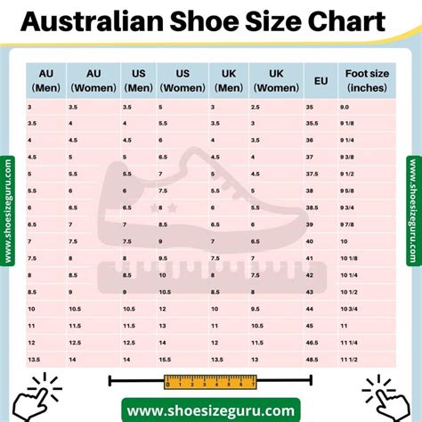 Us To Aus Size Conversion Chart - AllConversionCharts.com