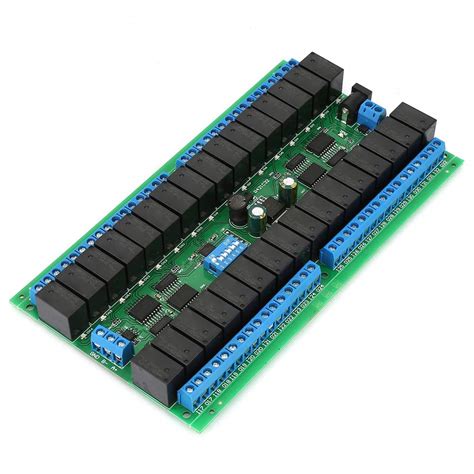 Relay Module, R421C32 DC12V 32 Channel RS485 Relay Modbus RTU Protocol ...