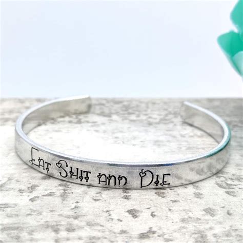 Eat Shit and Die Cuff Bracelet - Eventeny