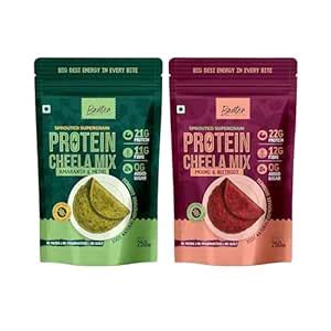 Banter Protein Chilla Mix Pack of 2 – Moong & Beetroot (22g Protein ...