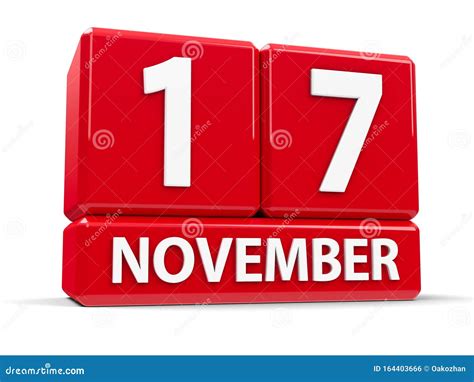 Cubes 17th November stock illustration. Illustration of date - 164403666