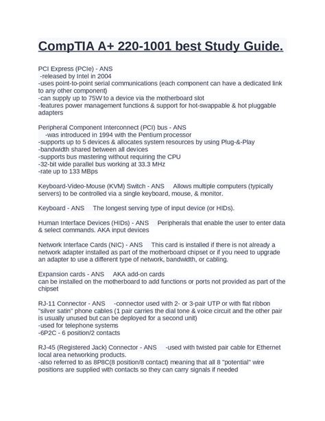 Image result for CompTIA 1001 Study Guide