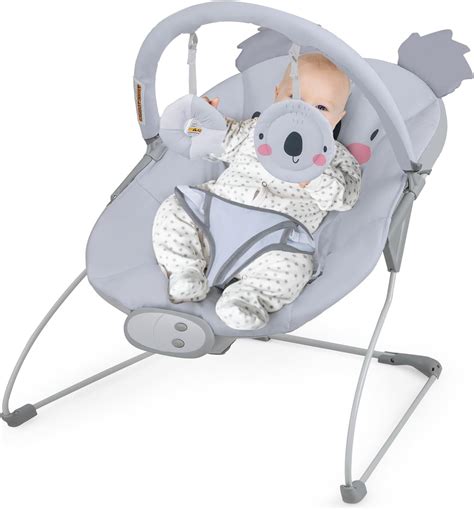 Bouncing Seat N Light Grey Rose Beige Bouncer Chair Richell Richell ...