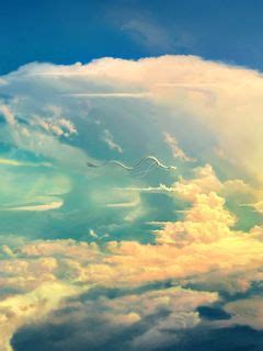 Download wallpaper 240x320 dragon, sky, clouds, art old mobile, cell ...
