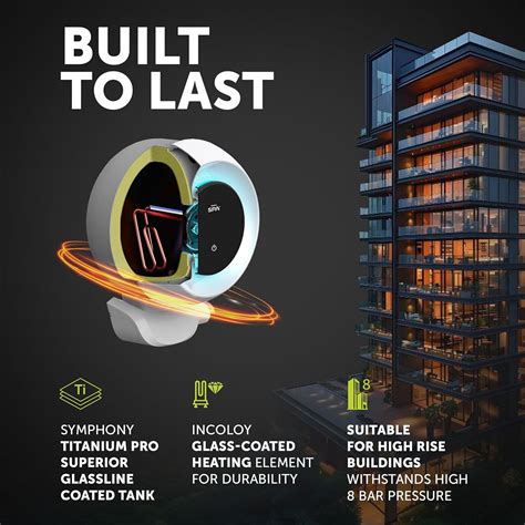 Buy Symphony SPA 10 Litre 5 Star Vertical Storage Geyser with PUROPOD 9 ...