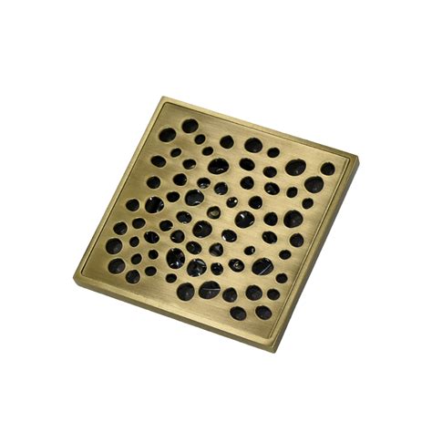 InArt Brass Bathroom Floor Water Drain Grating with Anti-Foul Cockroac ...