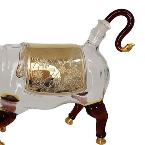 ATORSE Unique Whisky Decanter 1000ml Cattle Shaped Liquor Vodka for Bar ...