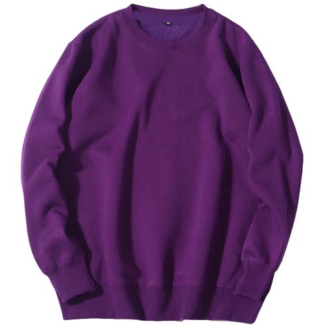 DeHolifer Men's Sweatshirts Solid Color Casual Crewneck Long Sleeve ...