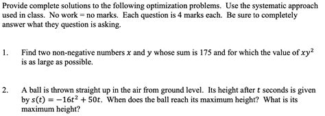 Optimization Questions Math 的图像结果