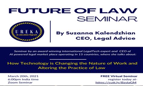 International Seminar On Future Of Law [20th March 2021]