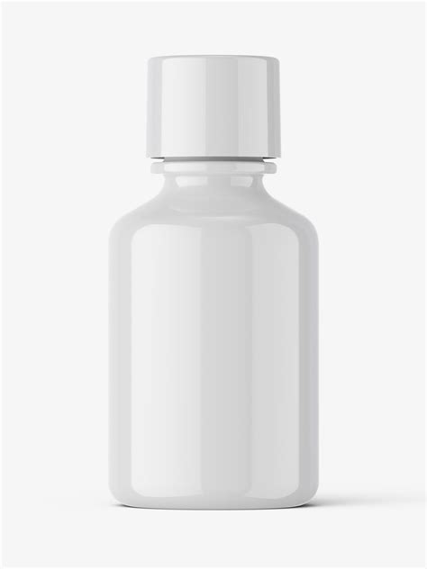 Small cosmetic bottle mockup / glossy - Mockups Design
