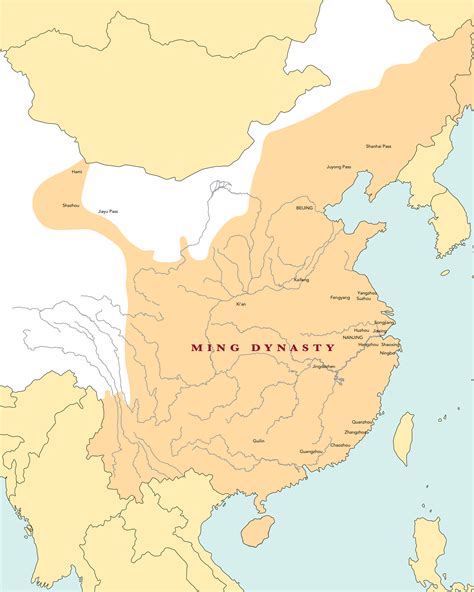 Ming Dynasty Political Map