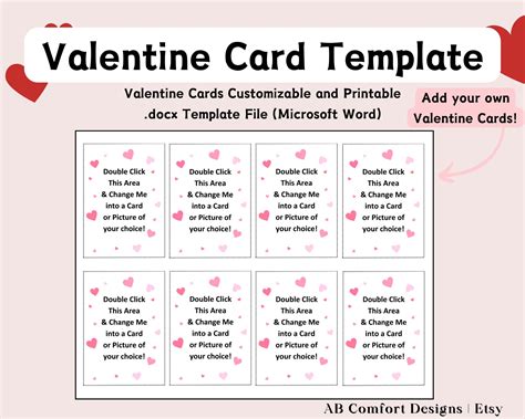 Valentine Card Template Word - Midi-box.com