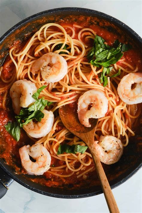 Shrimp Marinara Pasta - About a Mom