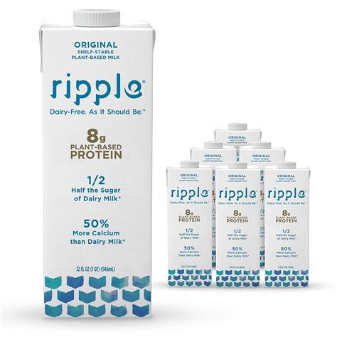 Amazon.com: Ripple 32oz Non Dairy Milk, Original (Pack of 6) Vegan ...