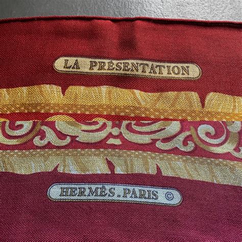 HERMES / cashmere/silk scarf LA PRESENTATION 1999復刻モデル | cravittra