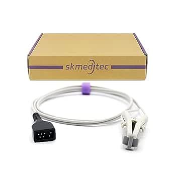 skmeditec Compatible with Nonin SpO2 Sensor Cable, 3.2FT Vet Clip Probe ...