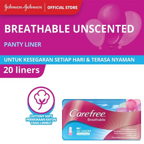 Jual Carefree Panty Liner Super Dry Unscented 20 pcs | Shopee Indonesia