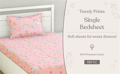 haus & kinder 100% Cotton Kids Bedsheet for Single Bed, 1 Single ...
