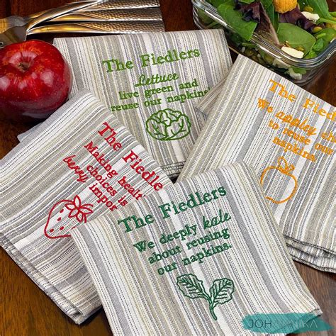 Reusable Napkins Set of of Reusable Kitchen Towels Eco Cloth - Etsy India
