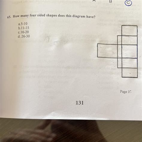 How many four sided shapes does this diagram have? - brainly.com
