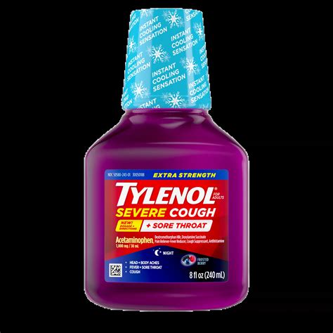 TYLENOL® Extra Strength Severe Cough+ Sore Throat Day Liquid